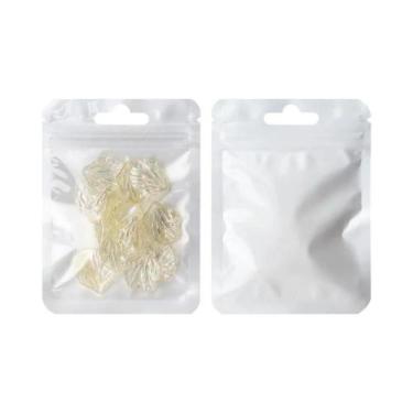Imagem de Sacos Plásticos Transparentes Coloridos De Mylar 50 Unidades Com Fecho