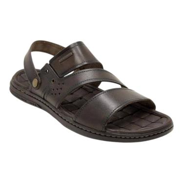 Imagem de Sandália Pegada Masculina 131224 Couro Confortável Leve