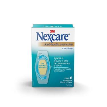 Imagem de Curativo Cicatrização Avançada Nexcare 6 Unidades 26mm x 57mm