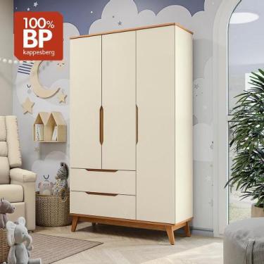 Imagem de Guarda-Roupa Infantil 3 Portas 2 Gavetas Kappesberg Crescer