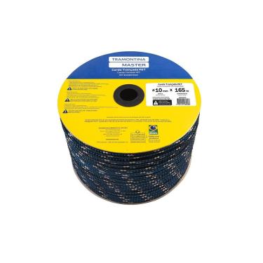 Imagem de Corda Trançada Pet 10 mm para Amarrações de Cargas Resistente e Durável Preto Tramontina