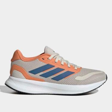 Imagem de Tênis Infantil Adidas Run Falcon, Bege, Laranja, 35