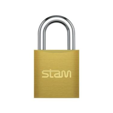 Imagem de Cadeado 20mm Zamac Latonado Stam