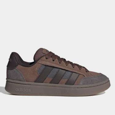 Imagem de Tênis Adidas Grand Court Alpha SK8 Masculino, Marrom, Preto, 41