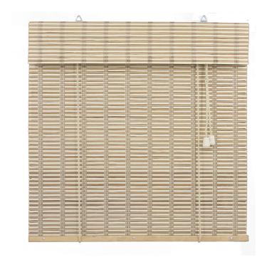 Imagem de Persiana Horizontal Cortina Bambu Bauhaus Rolo Janela Casa Quarto Sala 160x160cm Evolux