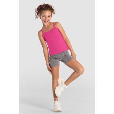 Imagem de Shorts infantil menina em cotton Brandili, 8, Cinza
