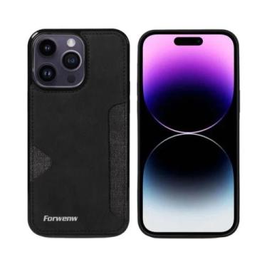 Imagem de Capa De Telefone Em Couro PU Retro Com Porta Cartões Para iPhone 13 12