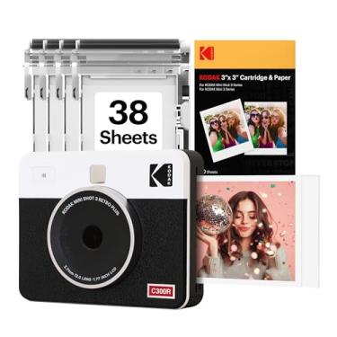 Imagem de Kodak Mini Shot 3 Retro - Câmera Instantânea e Impressora Fotográfica 2 em 1 (60 folhas...