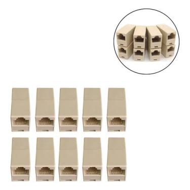 Imagem de Kit 10 Emenda Rj45 Fêmea X Fêmea - Seccon