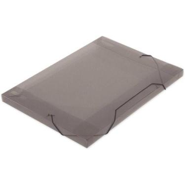 Imagem de Pasta ABA Elastica Plastica Oficio 18MM Fume SOFT PCT.C/10 - Polibras