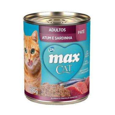 Imagem de Ração Úmida Max Cat para Gatos Adultos Atum e Sardinha 280g - 1 unidad
