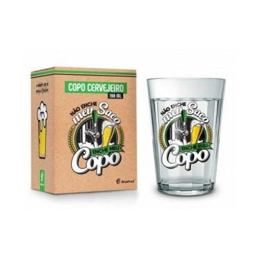 Imagem de Copo Americano em Vidro Não Enche meu Saco 190ml - BrasFoot