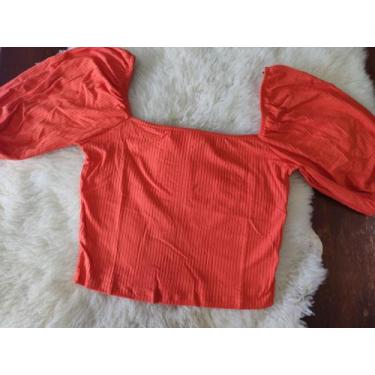 Imagem de Cropped Laranja Neon Manga Princesa - Lunender Hits 
