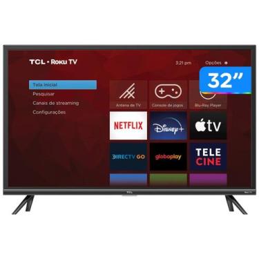 Imagem de Smart TV 32 HD LED TCL 32RS520 VA - 32RS520 Wi-Fi 3 HDMI 1 USB, 32"