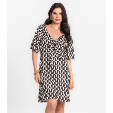 Imagem de Vestido Feminino Em Viscose Creponada Endless Preto