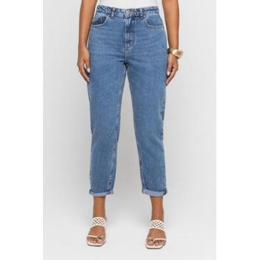 Imagem de Calça Jeans Feminina Mom Milena Escuro Doct - Doct Jeans, 46, Indigo e