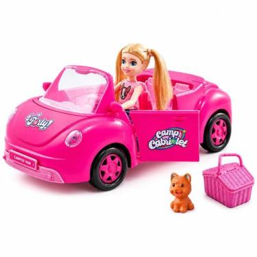 Imagem de Brinquedo carro rosa com mini boneca com pet cachorro - TOYS