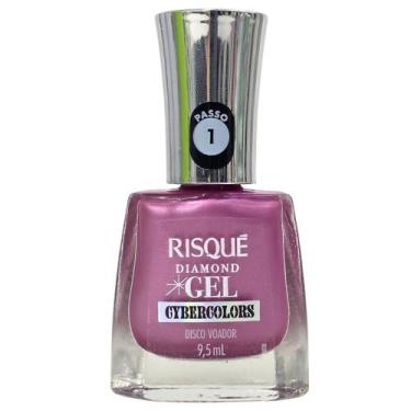 Imagem de Esmalte Cybercolors Disco Voador Diamond Gel Risque 9,5ml - Risqué