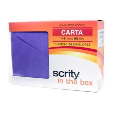 Imagem de Envelope Color Plus Roxo 114x162mm 100 unid Scrity