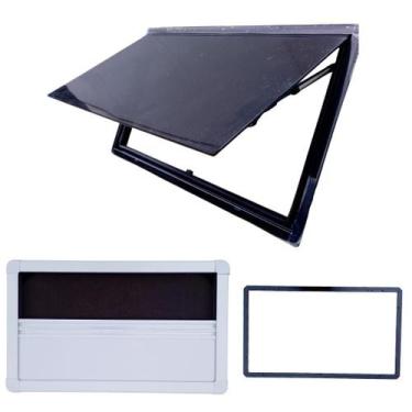 Imagem de JANELA BASCULANTE 70X40cm ACRILICO DUPLO, BLACKOUT, MOSQUETEIRO - SANJ
