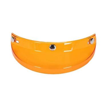 Imagem de Viseira de capacete 3 Snap universal para capacetes 3/4 substitui fáci
