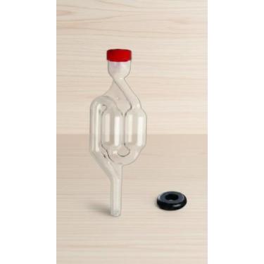 Imagem de Airlock Tipo S Fermentador Cerveja C/ Anel Vedante - Congratulations S