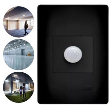 Imagem de Sensor de Presença Movimento 4x2 Bivolt Habitat Black Preto Fame