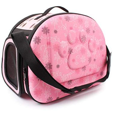 Imagem de Bolsa De Transporte Pet Para Cachorros E Gatos Desmontável Cor:Rosa