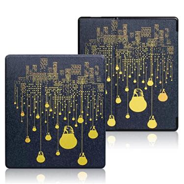 Imagem de CCOO Nova capa para Kindle Oasis (9ª, 2017 lançada e 10ª geração de 2019, 7 polegadas), nova capa inteligente de couro com hibernação automática