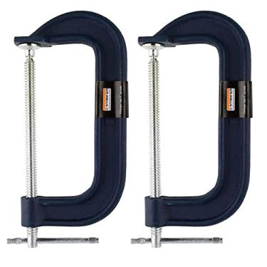 Imagem de Kit 2 Grampo tipo C pesado marceneiro 8 Polegadas - Starfer