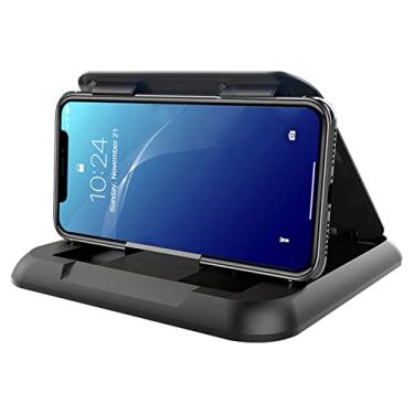 Imagem de DOTAATDW Suporte de celular para carro, suporte de celular para painel de carro com base de silicone antiderrapante, lavável e reutilizável, compatível com smartphone de 3,5 a 7 polegadas