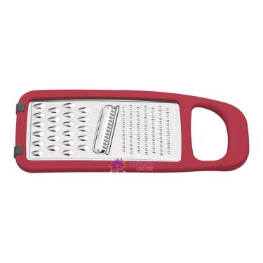 Imagem de Ralador Tramontina Utilitá em Aço Inox e ABS com Base Emborrachada Vermelho Tramontina