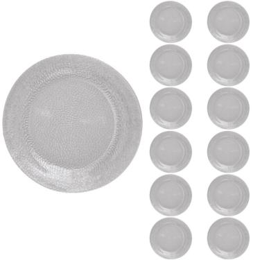 Imagem de Jogo Prato Raso Redondo Duralex 23cm Acqua Refeição 12Un