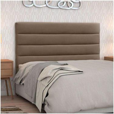 Imagem de Cabeceira Casal Estofada Berlim Marrom