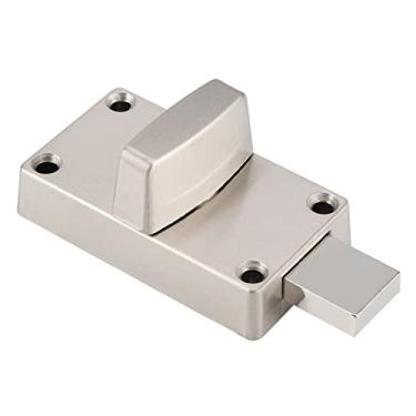 Imagem de Pilipane Trava de parafuso portátil,fechadura de parafuso de porta com indicador de privacidade e parafusos vazados, perfeito para viajar hotel casa apartamento faculdade (prata)