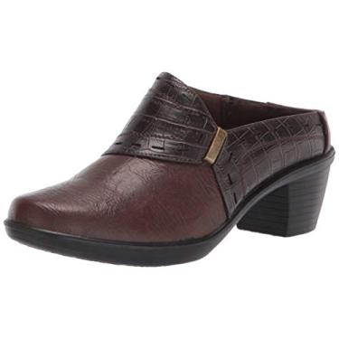 Imagem de Easy Street Cynthia Mule feminino, Croco castanho/marrom, 9 Wide