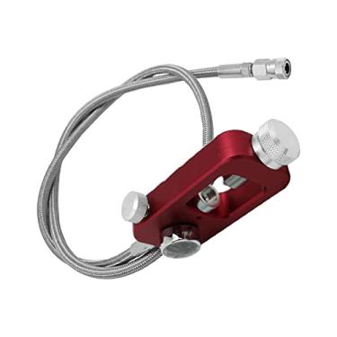 Imagem de Fancyes Estação de enchimento de gema de 4500psi para tanques HPA, manômetro pressão, adaptador de de aço inoxidável, de 36 pol., VERMELHO