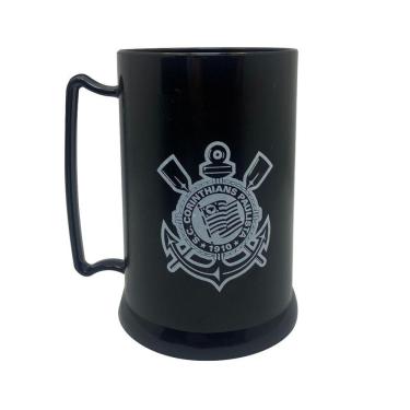 Imagem de Mini Caneca Gel 300 Ml Preto - Corinthians - CEBOLA 1273