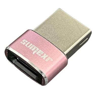 Imagem de Adaptador Conversor USB Type C Fêmea para USB Macho Modelo Novo 2022 Sumexr (Rose Gold)