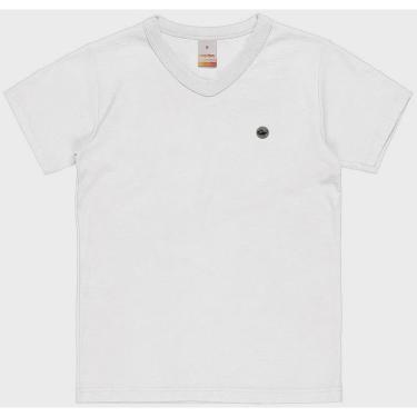 Imagem de Camiseta marisol menino infantil gola V branca