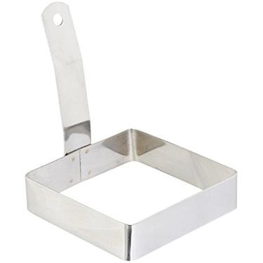 Imagem de Anel de Ovo Quadrado de Aço Inoxidável Winco, 10 x 10 cm – 1 cada., 3