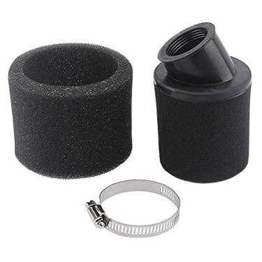 Imagem de LIYYDS Limpador de filtro universal de 35 mm, 36 mm, 37 mm, angular de espuma dupla, 50 cc 70 cc 90 cc 110 cc 125 cc motocicleta ATV Quad Scooter Go Kart Moped Pit Dirt Racing Super Pocket Mini Bike