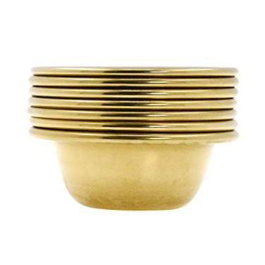 Imagem de Conjunto de 7 tigelas de latão budista tibetano para meditação Yoga Incenso ardente Decoração ritual de borrões da Mandala Crafts 7 cm