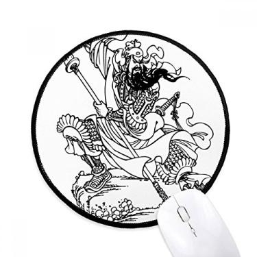 Imagem de DIYthinker Masterpiece Romance Three Kingdoms China Mouse Pad Desktop Office Tapete Redondo para Computador