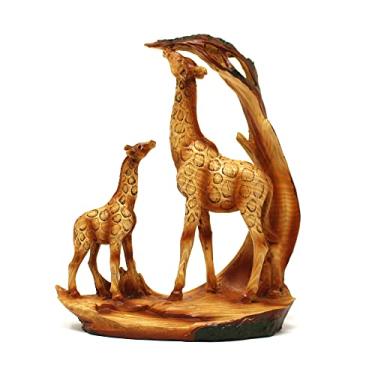 Imagem de Thorness Ornamento decorativo de girafa e panturrilha graciosa e atraente