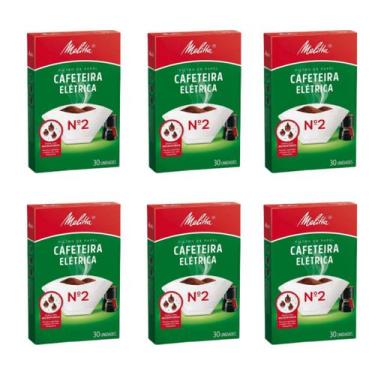 Imagem de Filtro Papel Melitta Para Cafeteira Elétrica N2 180Un 6Cx