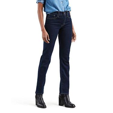 Imagem de Levi's Jeans feminino reto 724 de cintura alta (também disponível em Plus), Sombras fundidas - índigo escuro, 26 Normal
