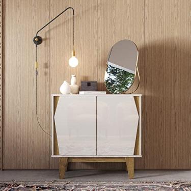 Imagem de Aparador Buffet Sala California 2 Portas Branco/madero Canela