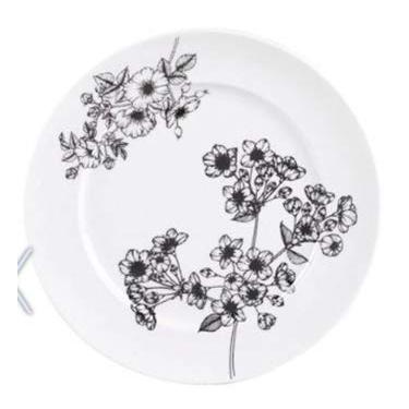 Imagem de Jogo 06 Pratos Rasos Nanquim