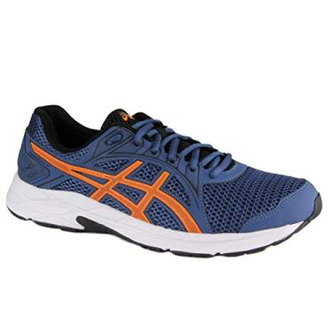 tenis asics azul com laranja